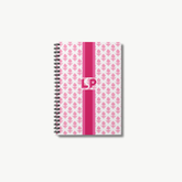 Block Print Monogram Stripe Notebook